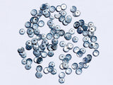 The Design Cart Pastel Gray Centre Hole Circular Flat Plastic Sequins 6 mm forCrafts & Jewellery Making Size6 mm,Package of 10