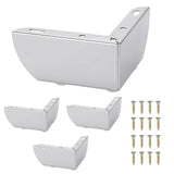 BSTKEY 4Pcs 5.5CM/2 Inch Modern Metal Furniture Sofa Cabinet Legs with Mounting Screws - DIY Replacement Legs Set for Furniture