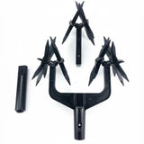 Zoomella Deep Cultivation Rotary Cultivator Tool 2 In 1 Design Manual Garden Tiller Removable Middle Wheel Pointed Soil Loosener