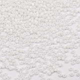 3mm White Seed Beads for Jewelry Making 200 Grams About 6500pcs,8/0 Glass Craft Beads for Making Earrings, Bracelets, Pendants,