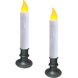 LINCOUNTRY. Battery Operated Window Candles Dusk to Dawn, Christmas Window Battery Operated Taper Candles with Timer, LED Candle