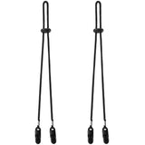 SATINIOR 2 Pieces Adjustable Hat Strap Clips with Cord Locks for Golfing, Fishing and Other Sports (Flat Adjustable Stopper)