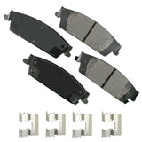 Akebono ACT1707 Ultra Premium Brake Pad Set, 1 Pack, grey