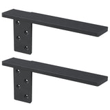 Free Hanging Side Wall Floating Shelf Bracket 2 Pack 14 Inch Heavy Duty Countertop Support Bracket for Breakfast Bars Cabinet Gr