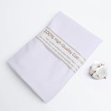 FFPDYBEST White Cotton Fabric, Natural 100% Cotton Poplin Fabric by The Yard 59 Inches Wide Lining Fabric for Sewing Apparel Clo
