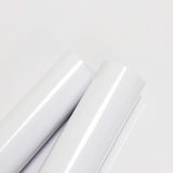 Toduso Contact Paper Glossy White for Countertops Removable Contact Paper White Peel and Stick Wallpaper Waterproof Easy to Clea