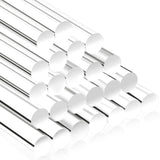 Nuenen 24 Pieces 12 Pieces 10 Inch Clear Acrylic Rod 3/8 Inch Diameter Round Acrylic Plastic Rods Cake Dowels for Cake Toppers,