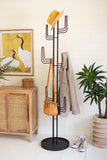 Kalalou Cla1391 Black Iron Cactus Coat Tower - Kd Not Freight