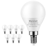 8 Pack E12 Ceiling Fan Light Bulbs, 60W Equivalent, Daylight White 5000K, Small Base LED Candelabra Light Bulb, Bright A15 LED B