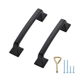 Ravinte 10PCS Pack Matte Black Kitchen Cabinet Handles Drawer Pulls 3-3/4 inch Hole Centers Cabinet Pulls Kitchen Cabinet Hardwa