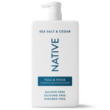 Native Full & Thick 2-in-1 Shampoo & Conditioner Sea Salt & Cedar 36 fl Oz.