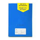 Manama Lightweight Notebook, Vibrant Colours Single Line Small 60 Ruled Pages A5 Size | 24.13 Cm Cm X 16.51 Cm Cm Approx Gsm 7