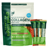 Great Lakes Wellness Collagen Peptides Powder for Skin, Hair, Nails, Joints & Digestion - Variety Flavors - Quick Dissolve Hydro