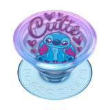 PopSockets Phone Grip with Expanding Kickstand, Adhesive Grip, Disney, Cute PopSockets - Cutie Stitch Transluscent