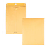Quality Park, QUA37893, Gummed Kraft Clasp Envelopes, 100 / Box, Kraft, 9.5 x 12.5 Inches