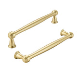khtumeware 10 Pack 6-1/4 Inch(160mm) Brushed Gold Cabinet Pulls Matte Gold Kitchen Cabinet Handles Kitchen Cabinet Hardware for