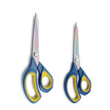 LIVINGO 2 Pack Sharp Fabric Scissors - Heavy Duty Scissors All Purpose, Titanium Coated Forged Sewing Shears for Tailor Dressmak