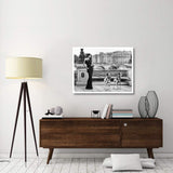 Walking In Paris-Paper Art-42,,X32,,