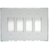 GlassAlike Quad Decora Acrylic Mirror Switch Plate