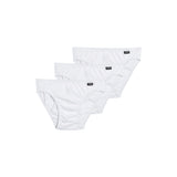 Jockey Elance Bikini 3 Pack 100% Cotton Underwear for Men, White, XL