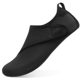 BARERUN Mens Womens Water Shoes Aqua Swim Shoes Beach Sports Quick Dry Barefoot Shoes for Boating Fishing Diving Yoga Black Size