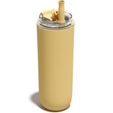 UIRZOTN 16 oz Insulated Coffee Tumblers, Travel Coffee Tumblers with Straw, Double-Wall Stainless Steel Tumbler, Leak Proof Tumb