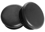 (Pack of 8) 2 Round 2 Inch (14-20 Ga 1.840-1.930 ID), Black Plastic Tubing Plug 2 Inch End Cap - Steel Furniture Pipe Tube Cover