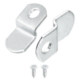 uxcell 50 Pcs 1/8 Offset Canvas Clips, Picture Framing Mirror Clips Z Shape Canvas Painting Mounting Clips with 1 Mounting Hole