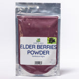 Herb To Body Elderberry Powder - Sambucus Nigra, Dried Elderberry Fruit Powder, Finely Ground for Elderberry Juice, Tea, Beverag