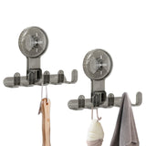 2-Pack Suction Cup Hooks for Shower Razor Holder for Wall Strong Suction Hooks for Loofah Towels Bathroom Suction Cup Hook for G