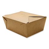 GEN Reclosable Kraft TakeOut Box, 110 oz, Paper, 160/Carton
