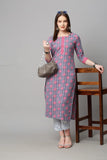Anni Designer Women'S Cotton Straight Kurta With Palazzo (Kur104_Xxl_Orange_Xx-Large),Orange,2XL,Cotton,Straight,Palazzo