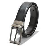 Luxeza MenS Reversible Pu Leather Belt (Silver 09, 26 To 44 Waist Adjustable)
