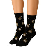 Fashiol Unisex Calf Length Summer Lemon Printed Funky Novelty Cotton Crew Socks 1 Pair