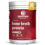 Zammex Beef Bone Broth Protein Powder - Grass-Fed Hydrolyzed Collagen, Supports Hair Skin and Joint & Bone Health, Pasture Raise
