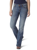 Wrangler Womens Retro Mae Rise Stretch Boot Cut Jean, Wash Mid, 1W x 36L