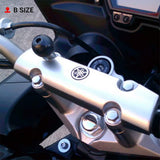RAM Mounts RAM-B-367U Motorcycle Handlebar Clamp Base with M8 Bolts with B Size 1 Ball