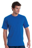 Bayside Usa-Made 100% Cotton Short Sleeve T-Shirt - Royal, S
