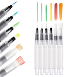 Water Brush Pens Aqua Pen Brushes Refillable Aquash Paintbrush With Water Reservoir Watercolour Paints Water Soluble Pencils Aqu