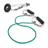 THERABAND Resistance Tubing with Soft Handles, Green, Heavy Level, 48 Latex Stretch Resistance Bands for Exercise, Professional