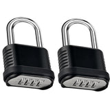 Combination Lock | 4-Digit Heavy Duty Combo Lock - 26.5mm Outdoor Waterproof Combination Padlock for Outdoor Fence, Locker, Shed