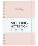 Mr. Pen Meeting Notebook for Work, 140 Pages, Pink