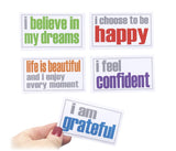 Inspired Minds Confidence Booster Magnets, Assorted, Set of 5