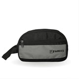 Fameus Unisex Multipurpose Daily Use/Travel & Toiletry WaterResistant Organiser Pouch (Grey & Black)