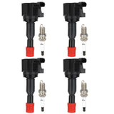ECCPP 4 ignition coils with 4 iridium Spark Plugs,UF581,coils packs,for Honda Fit 1.5L 2007-2008,UF-581,30520-PWC-003,UF581,3052
