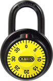 ABUS 78/50 Locker Dial Combination Yellow Padlock