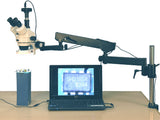 AmScope SM8TZ144S10M Trinocular Stereo Zoom Microscope