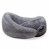 Frixo Neck Pillow Pure Memory Foam Neck Pillow, Machine Washable, Comfortable & Breathable Cover, Airplane Travel Kit For Travel