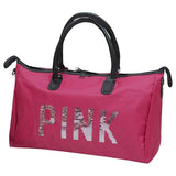 Gadgets Appliances Ladies Travel Bag Pink Sequins Shoulder Bag Women Hand Travel Shoes Bags Women Sequins Large Fitness Bag For