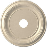 19OD x 3 1/2ID x 1 1/2P Traditional Thermoformed PVC Ceiling Medallion (Fits Canopies up to 11 1/2), Universal Metallic Pearl Mi